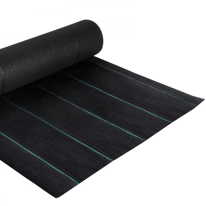 VEVOR Weed Barrier, 5.8oz Landscape Fabric, 4ft x 100ft Garden Ground Cover, Heavy Duty Woven Fabric w/ High Permeability, Superior Weed Control for Greenhouse, Garden, Pavers, Sidewalk, Flowerbed