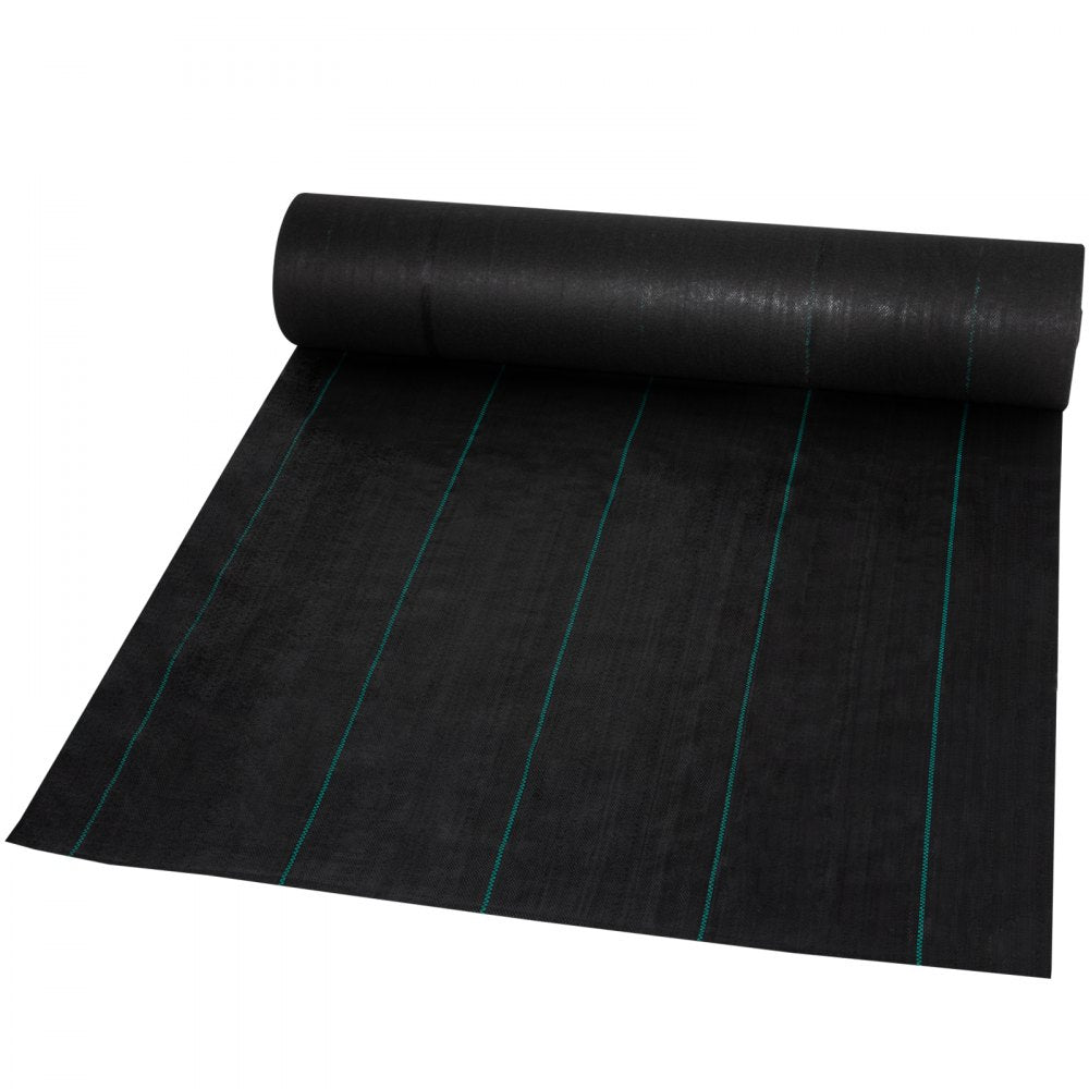 VEVOR Weed Barrier, 5.8oz Landscape Fabric, 4ft x 100ft Garden Ground Cover, Heavy Duty Woven Fabric w/ High Permeability, Superior Weed Control for Greenhouse, Garden, Pavers, Sidewalk, Flowerbed