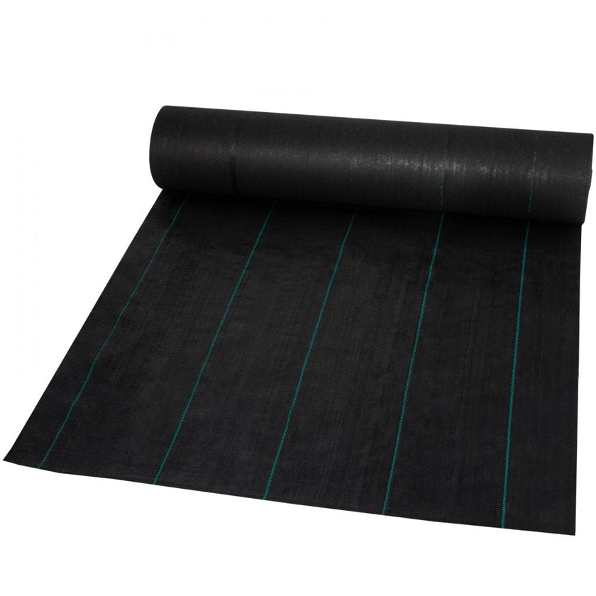 VEVOR Weed Barrier, 5.8oz Landscape Fabric, 4ft x 100ft Garden Ground Cover, Heavy Duty Woven Fabric w/ High Permeability, Superior Weed Control for Greenhouse, Garden, Pavers, Sidewalk, Flowerbed
