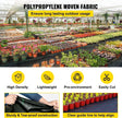 VEVOR Weed Barrier Landscape Fabric, 5 x 250 ft, 5 Oz Premium Woven Ground Cover Heavy Duty PP Material & Easy Setup, Single-Layer for Outdoor Garden, Lawn, Driveway, Black