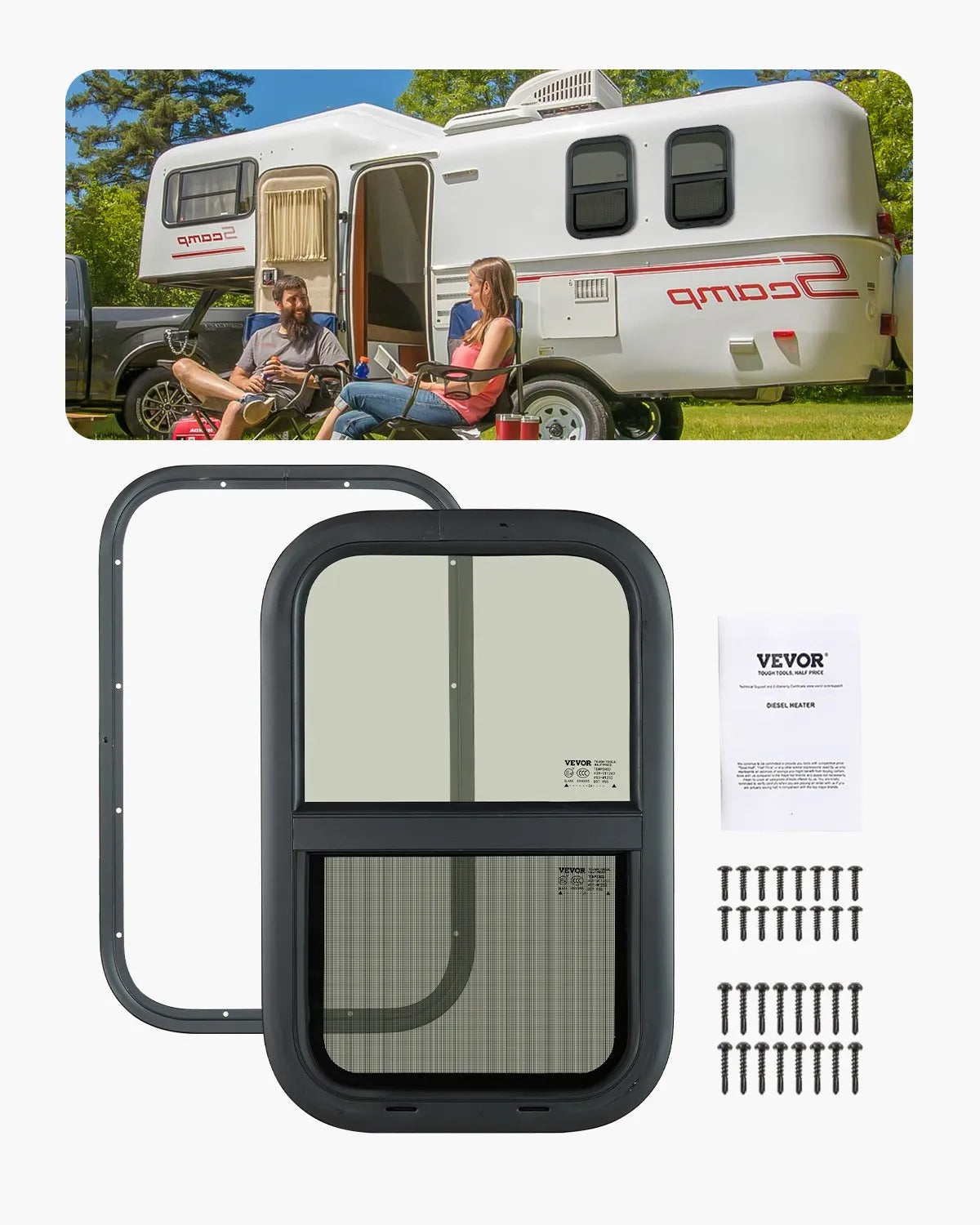 VEVOR Vertical RV Window 14