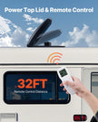VEVOR RV Vent Roof Fan 14 inch 10-Speed Reversible with Remote Control
