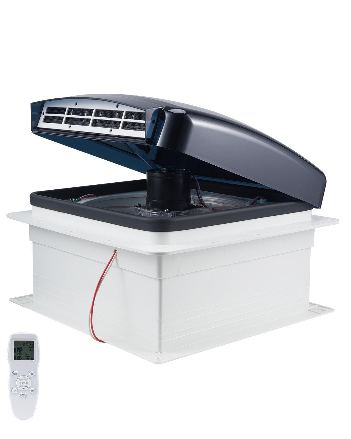 VEVOR RV Vent Roof Fan 14 inch Reversible with Rain Cover Power Top Lid