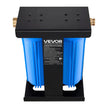 VEVOR RV Water Filter System 2-Cartridge with Basket for Campers Boats RVs Vans