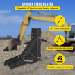VEVOR Backhoe Excavator Thumb DIY Backhoe 24 inch Backhoe Excavator Thumb Attachments Weld 1/2 Inch Teeth Thick Steel Plate Assembly CNC Plasma Cut Bolt-On Design