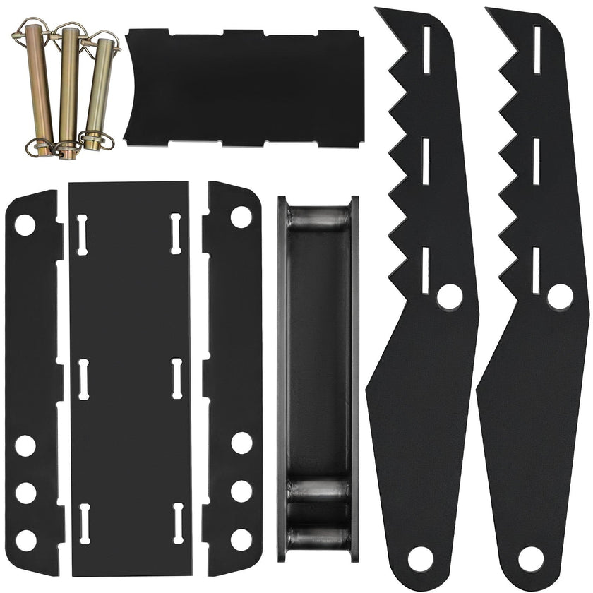 VEVOR Backhoe Excavator Thumb DIY Backhoe 24 inch Backhoe Excavator Thumb Attachments Weld 1/2 Inch Teeth Thick Steel Plate Assembly CNC Plasma Cut Bolt-On Design
