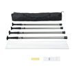 VEVOR Dust Barrier Poles 12 Ft with 4 Telescoping Poles Dust Barrier System