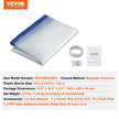 VEVOR Dust Barrier, 8.5 x 5 Ft Dust Barrier Door Kit, with Magnetic Self-Closing Zipper, PE Construction Door Cover for Dust Containment, Reusable Dust Protection Wall for Living Room Bathroom Remodel