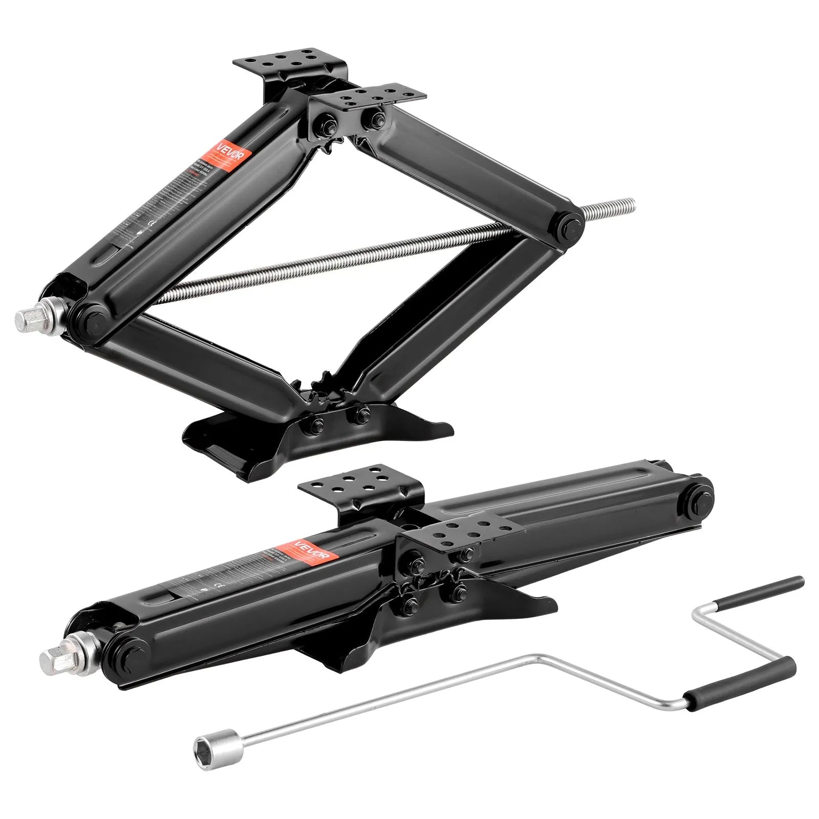 VEVOR RV Scissor Jacks 5000lbs 23.4in RV Stabilizer Leveling Scissor Jacks 2 Set