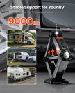 VEVOR RV Scissor Jacks 9000lbs 23.4in RV Stabilizer Leveling Scissor Jacks 2 Set