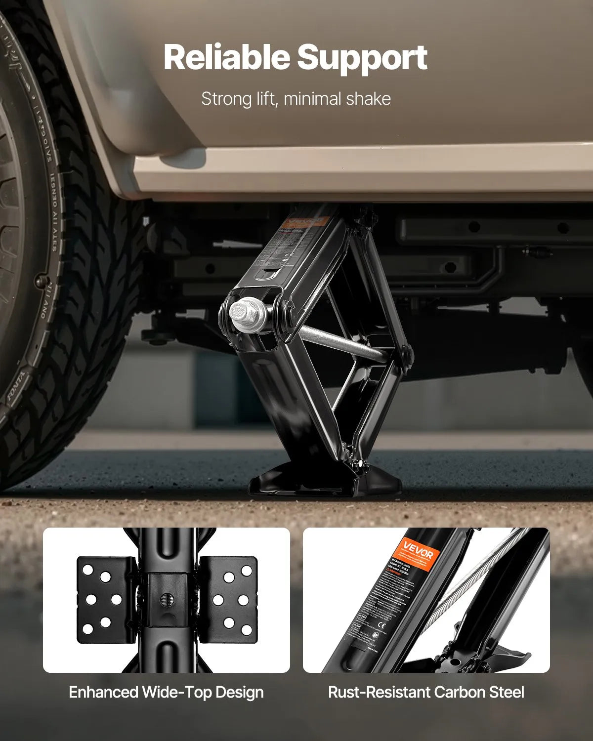 VEVOR RV Scissor Jacks 9000lbs 23.4in RV Stabilizer Leveling Scissor Jacks 2 Set