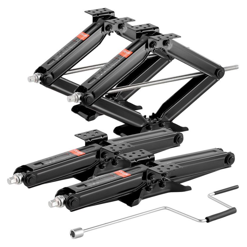 VEVOR RV Scissor Jacks 5000lbs 23.4in RV Stabilizer Leveling Scissor Jacks 4 Set