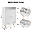 VEVOR Shoe Cabinet with 2 Flip Drawers, Shoe Storage Cabinet for Entryway, Free Standing Shoe Storage Organizer with Top Storage Cubby for Heels, Boots, Slippers in Hallway, Living Room