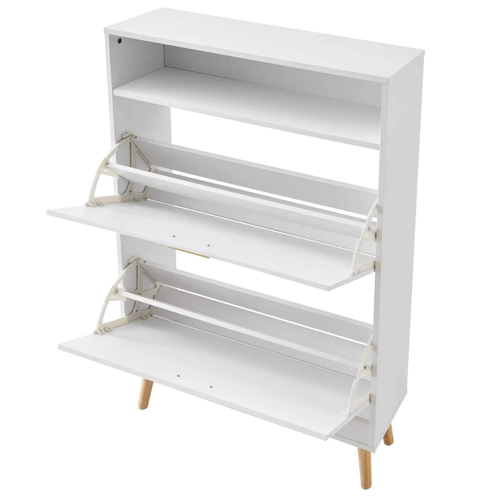 VEVOR Shoe Cabinet with 2 Flip Drawers, Shoe Storage Cabinet for Entryway, Free Standing Shoe Storage Organizer with Top Storage Cubby for Heels, Boots, Slippers in Hallway, Living Room