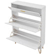 VEVOR Shoe Cabinet with 3 Flip Drawers, Shoe Storage Cabinet for Entryway, Free Standing Shoe Storage Organizer for Heels, Boots, Slippers in Hallway, Living Room
