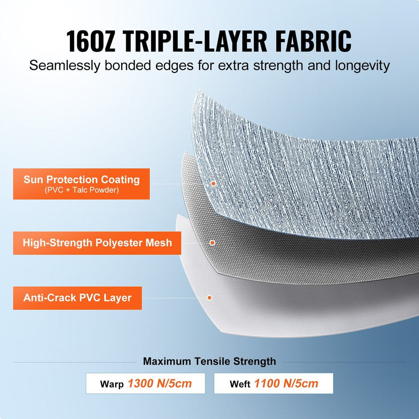 VEVOR RV Awning Fabric Replacement, 13'2
