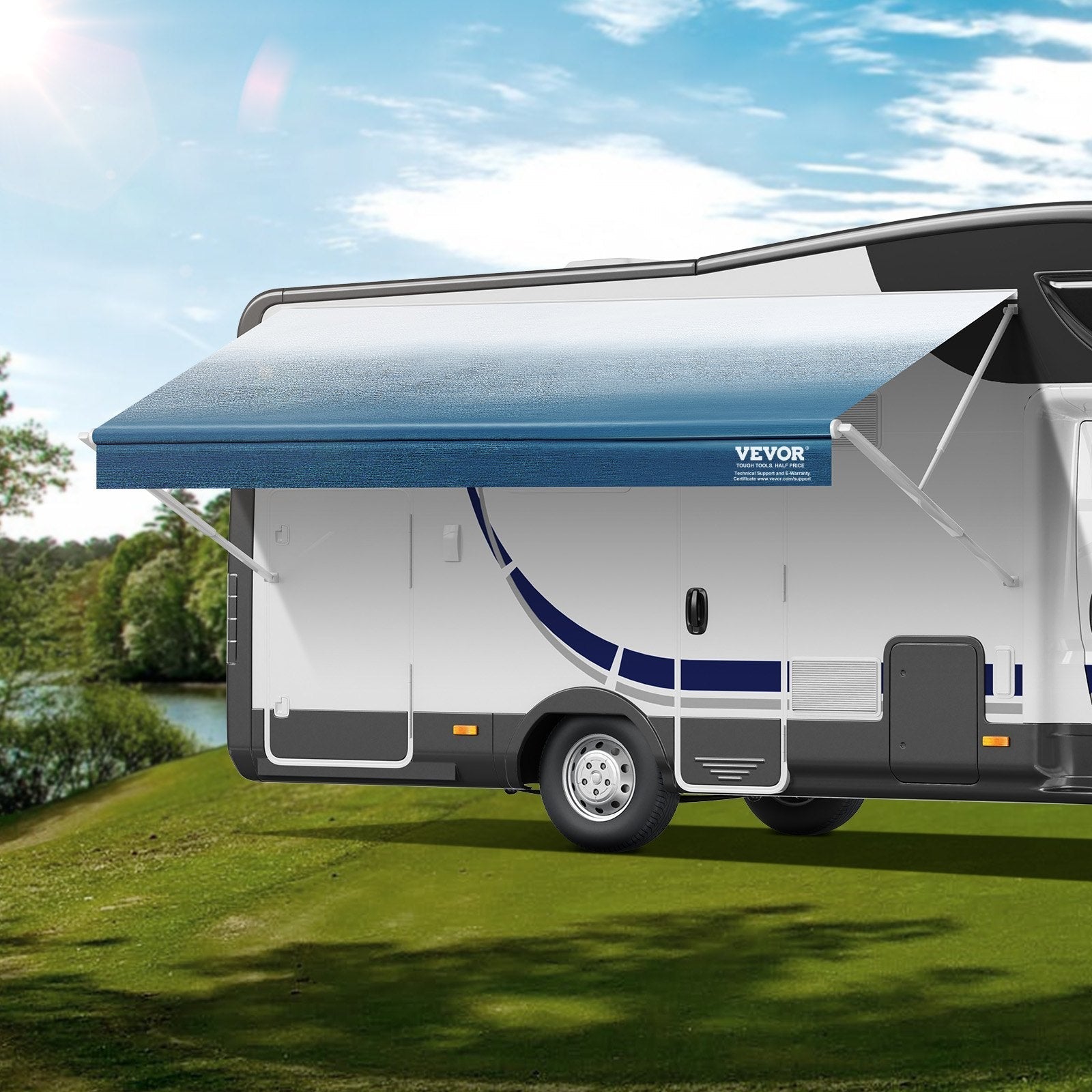 VEVOR RV Awning Fabric Replacement, 14'2