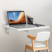 VEVOR Wall Mounted Folding Table, Wall Mount Drop Leaf Tables, Wooden Floating Desk for Dining, Laundry Room, Office, 23.6