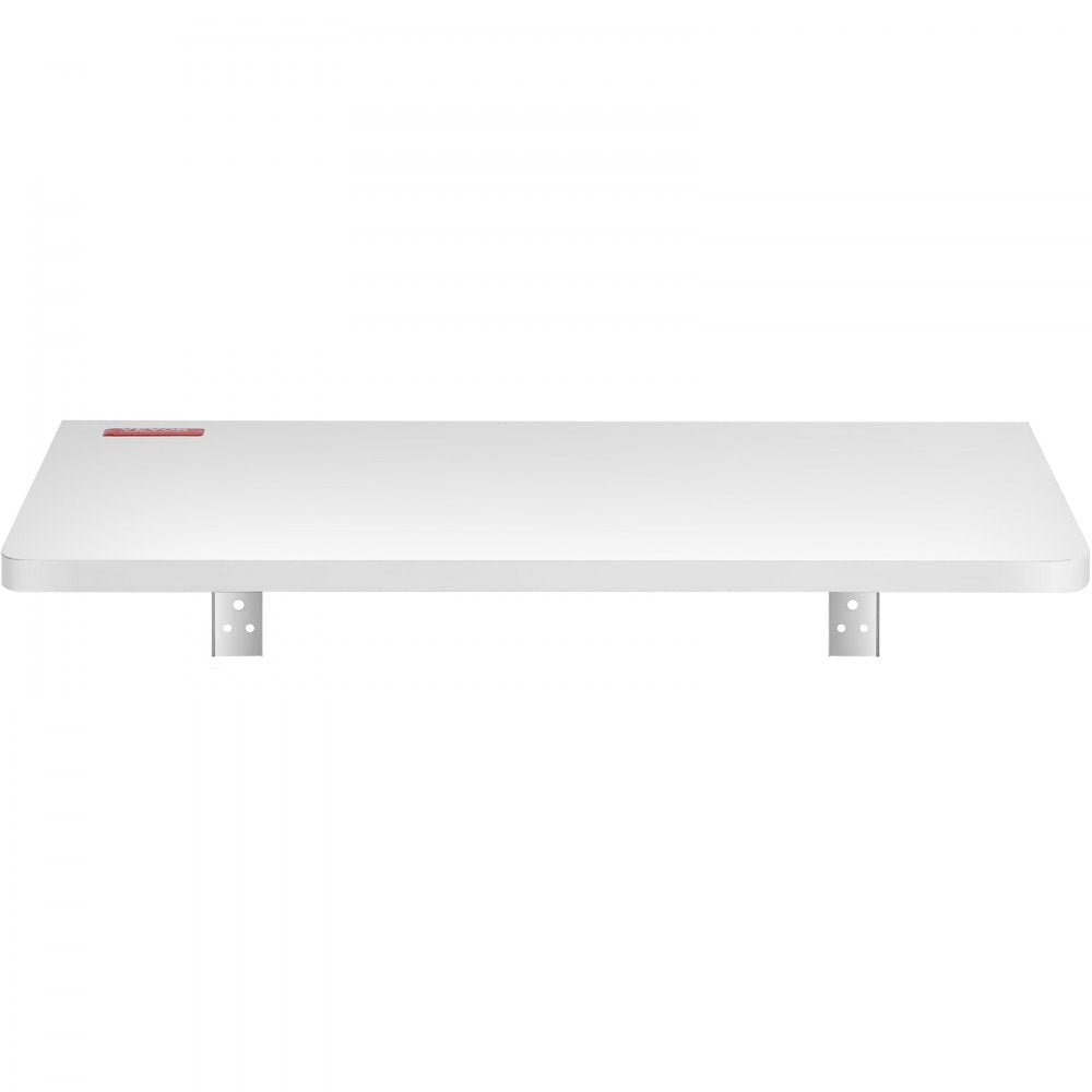 VEVOR Wall Mounted Folding Table, Wall Mount Drop Leaf Tables, Wooden Floating Desk for Dining, Laundry Room, Office, 23.6