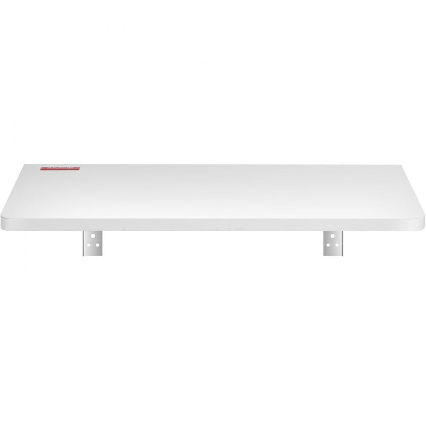 VEVOR Wall Mounted Folding Table, Wall Mount Drop Leaf Tables, Wooden Floating Desk for Dining, Laundry Room, Office, 23.6