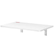 VEVOR Wall Mounted Folding Table, Wall Mount Drop Leaf Tables, Wooden Floating Desk for Dining, Laundry Room, Office, 23.6