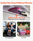 VEVOR Ride-on Luggage 20-inch Kids Scooter Suitcase with Flash Wheels Purple