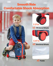 VEVOR Ride-on Luggage 18-inch Lightweight Kids Scooter Suitcase with Wheels
