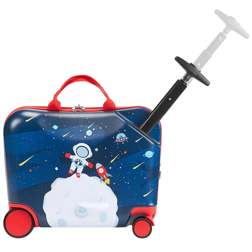 VEVOR Ride-on Luggage 18-inch Lightweight Kids Scooter Suitcase with Wheels