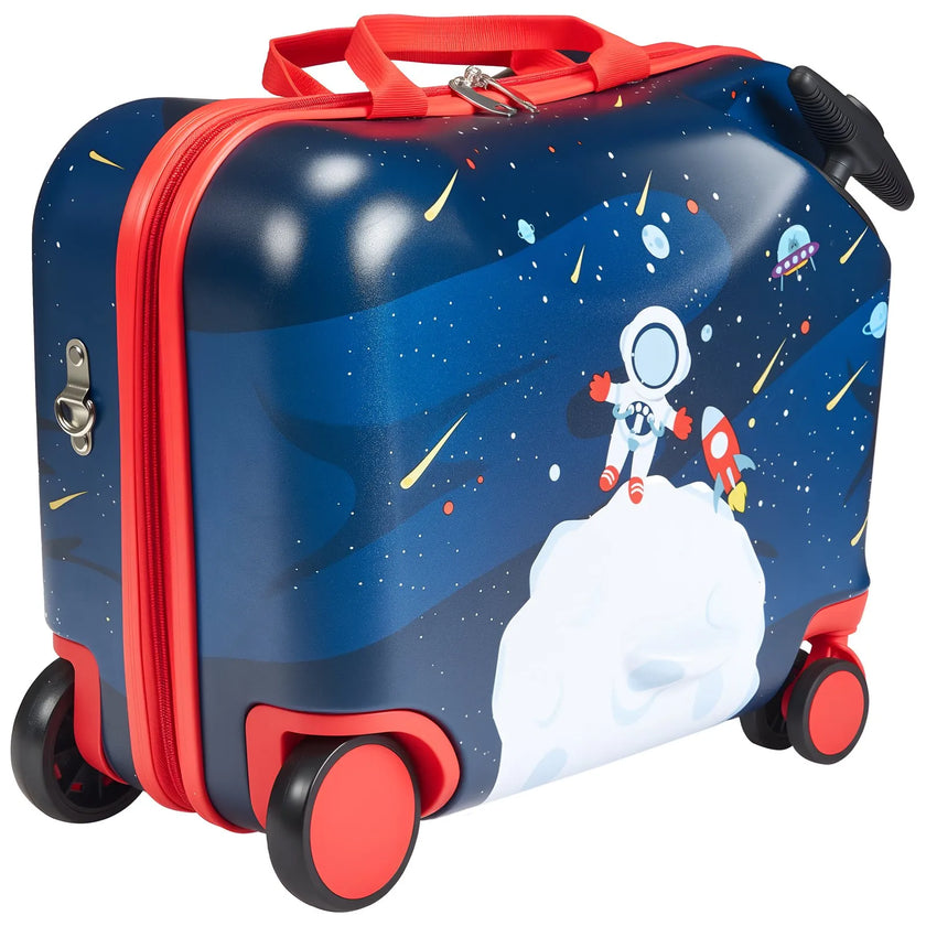 VEVOR Ride-on Luggage 18-inch Lightweight Kids Scooter Suitcase with Wheels