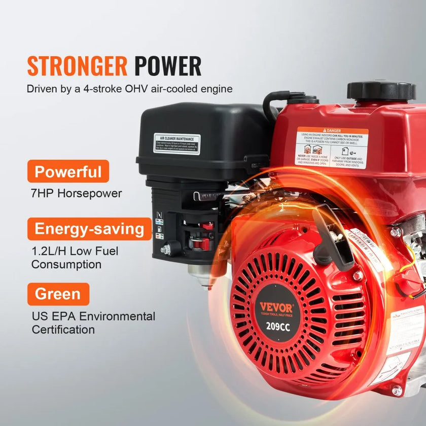 VEVOR Gasoline Engine Water Pump Gas Powered Water Transfer Pump 2