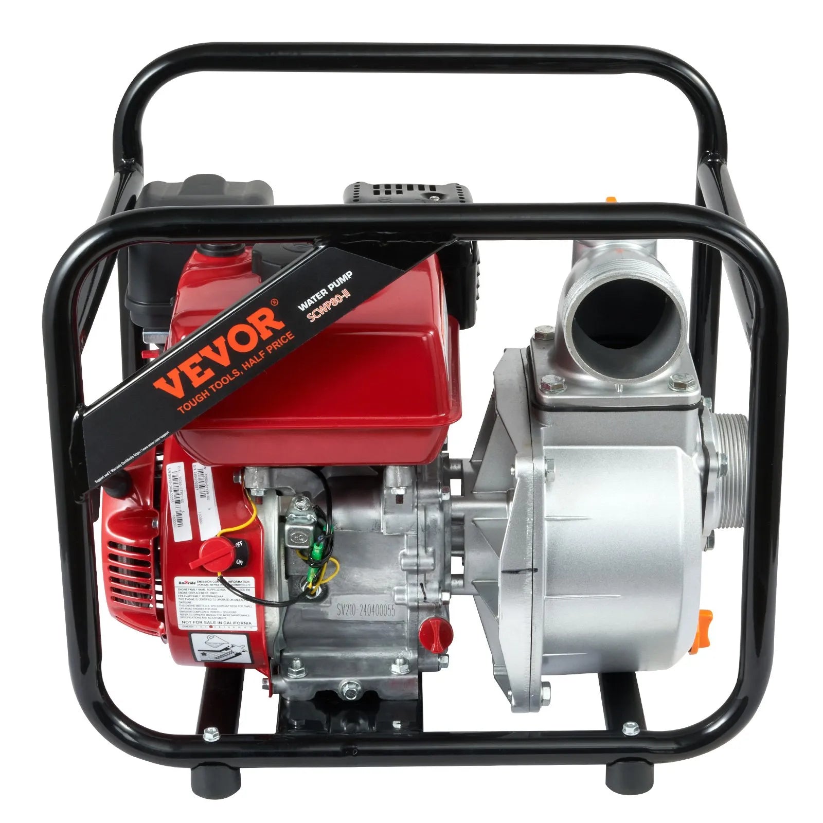 VEVOR Gasoline Engine Water Pump Gas Powered Water Transfer Pump 3