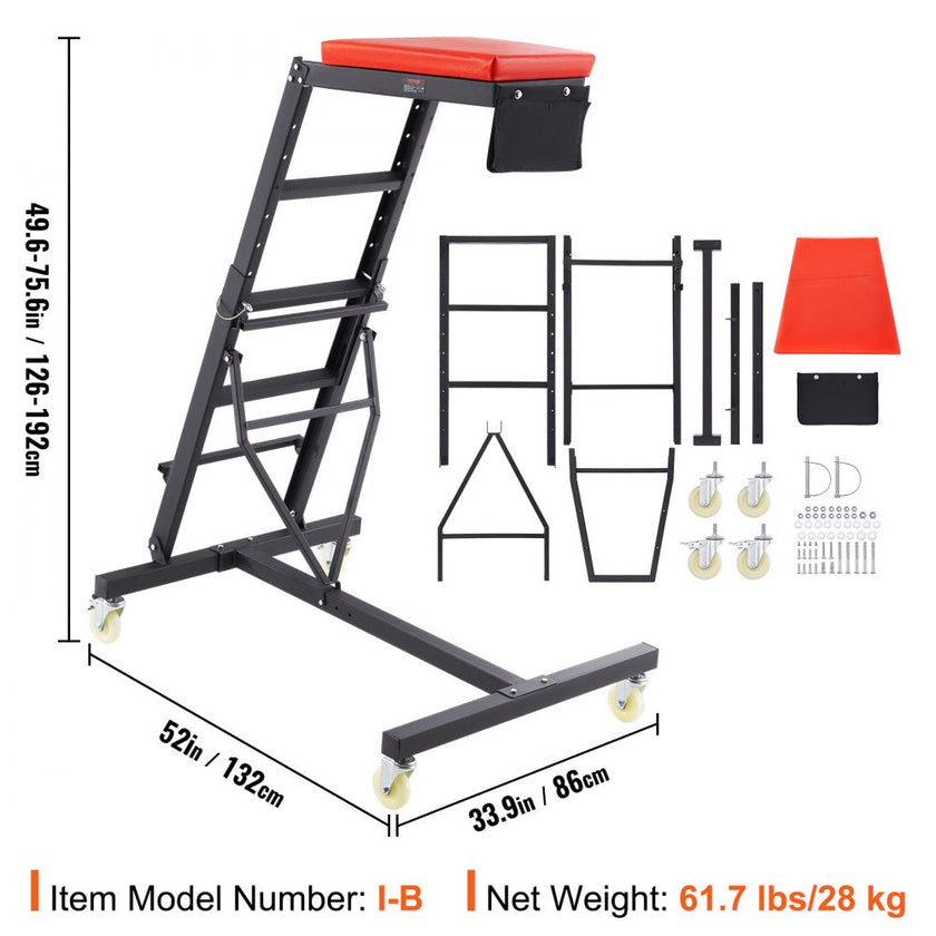 VEVOR Automotive Top Creeper, with Adjustable Height 49.6