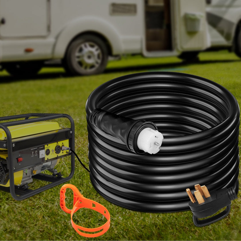 VEVOR 20FT Generator Power Cord 50A 125/250V 14-50P to CS6364 Locking Connector