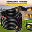 25' 50A RV Camp Power Cord Generator Cord 6/3 + 8/1 AWG NEMA 14-50P to Bare Wire