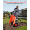 VEVOR Wheelbarrow Cart 2 Wheels Garden Dump Cart 397 lbs Yard Utility Cart