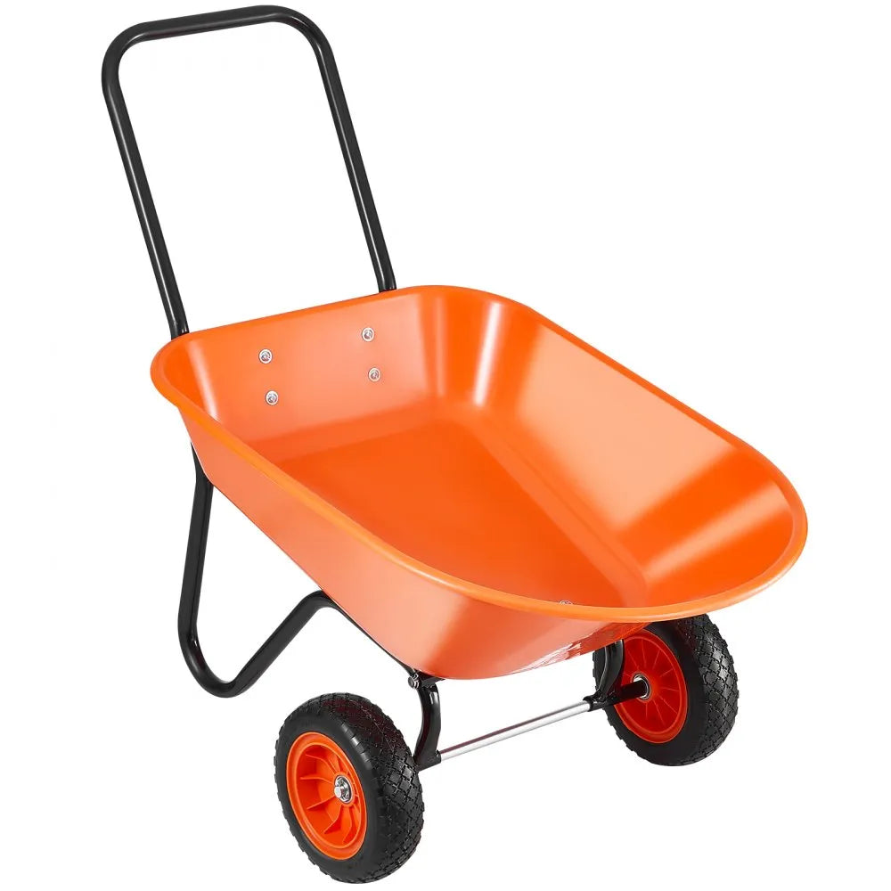 VEVOR Wheelbarrow Cart 2 Wheels Garden Dump Cart 397 lbs Yard Utility Cart