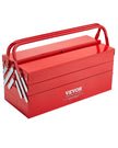 VEVOR Tool Box 18-inch 3-Tier 5-Tray Folding Cantilever Toolbox with Handle