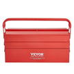 VEVOR Tool Box 18-inch 3-Tier 5-Tray Folding Cantilever Toolbox with Handle