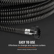 VEVOR Sectional Drain Cleaning Cable 100FTx5/8In & 7 Cutters for 0.8