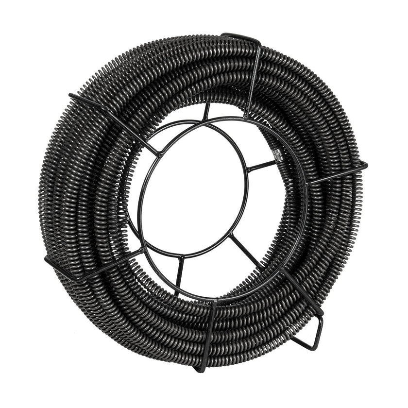 VEVOR Sectional Drain Cleaning Cable 100FTx5/8In & 7 Cutters for 0.8
