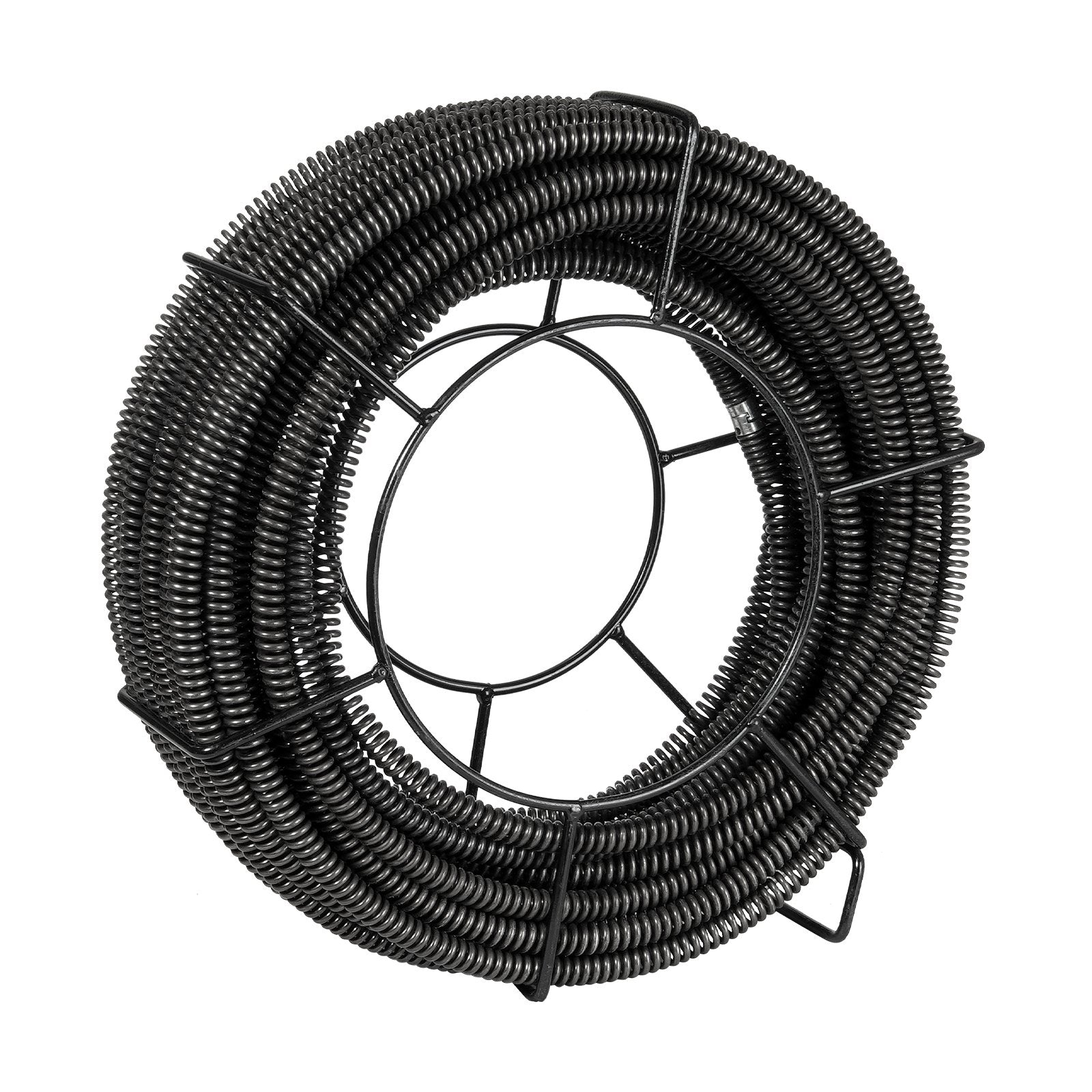 VEVOR Sectional Drain Cleaning Cable 100FTx5/8In & 7 Cutters for 0.8