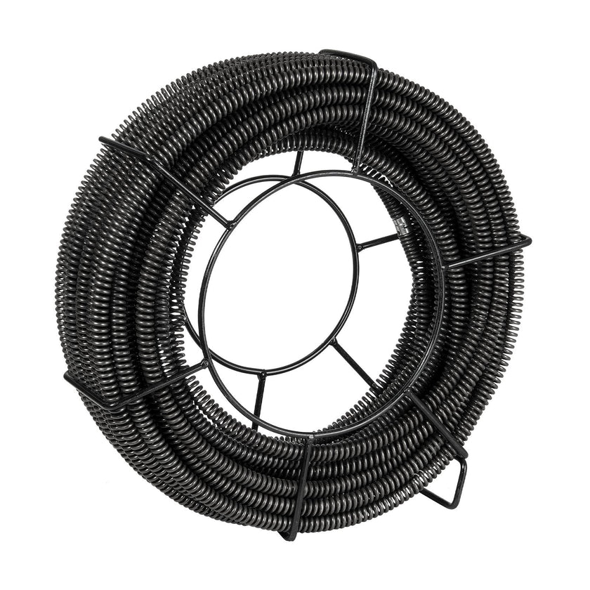 VEVOR Sectional Drain Cleaning Cable 100FTx5/8In & 7 Cutters for 0.8