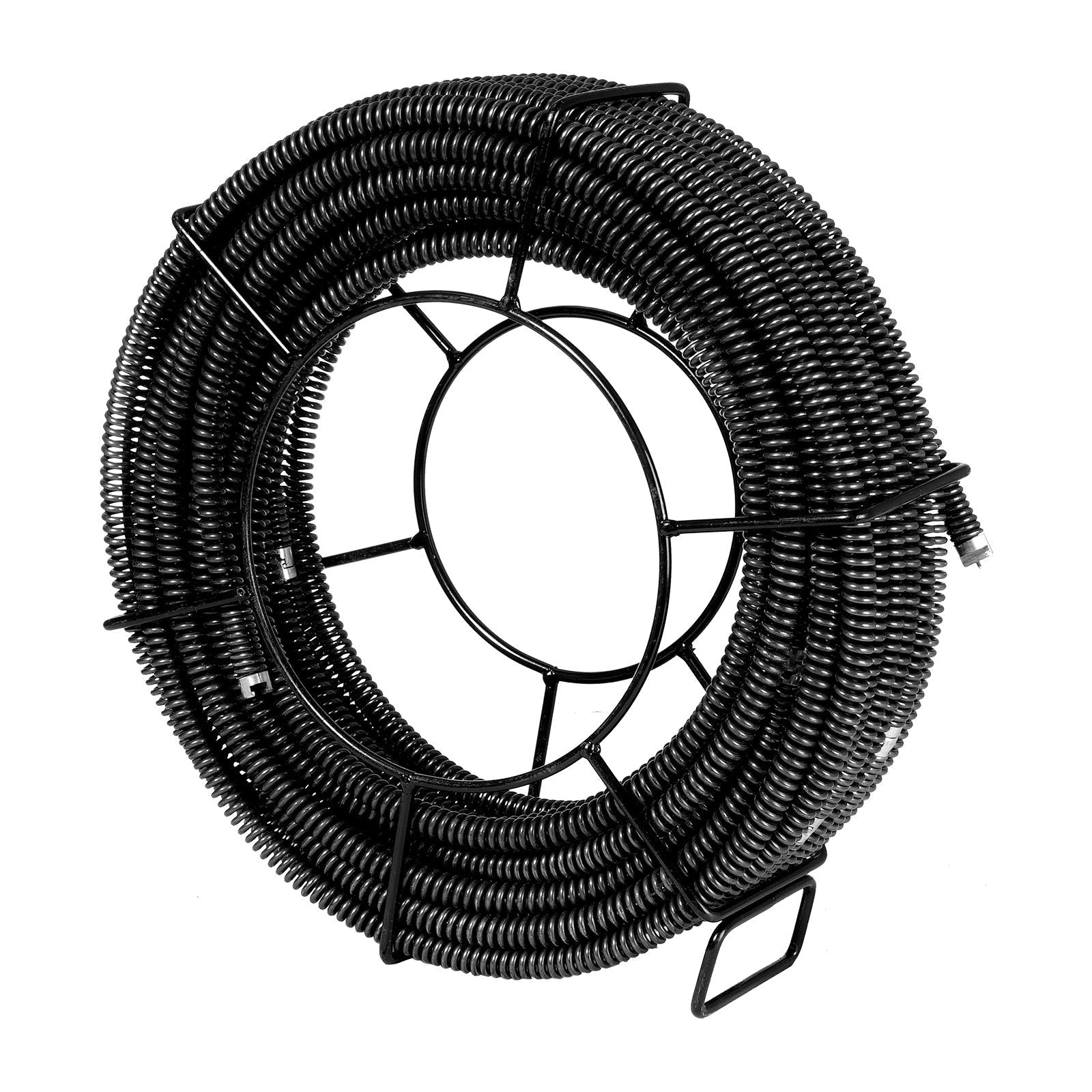 VEVOR Sectional Drain Cleaning Cable 100FTx5/8In & 7 Cutters for 0.8