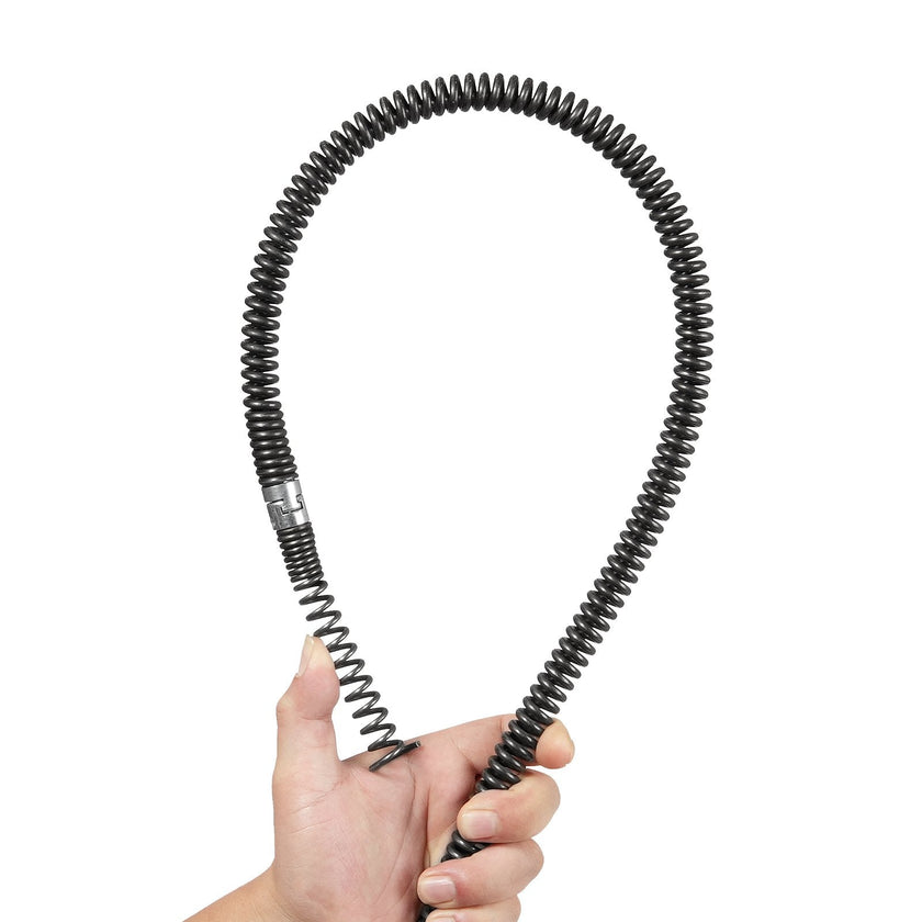 VEVOR Sectional Drain Cleaning Cable 100FTx5/8In & 7 Cutters for 0.8