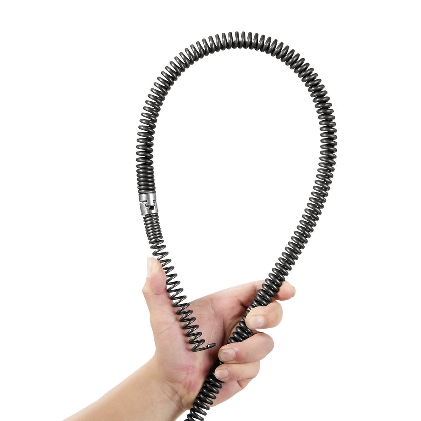 VEVOR Drain Cleaning Cable 66 FT x 5/8 Inch, Professional Sectional Drain Cleaner Cable with 7 Cutters for 0.8