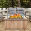 Fire Table Tempered Glass Wind Guard Fence 19