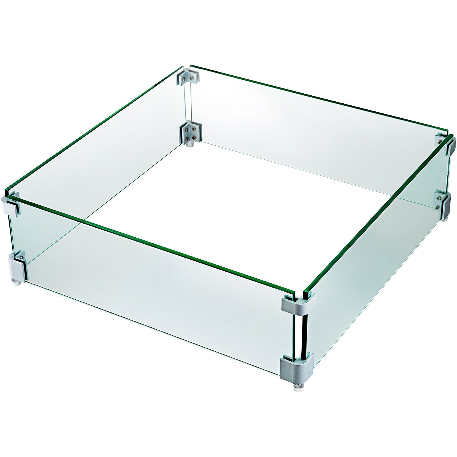 Fire Table Tempered Glass Wind Guard Fence 19