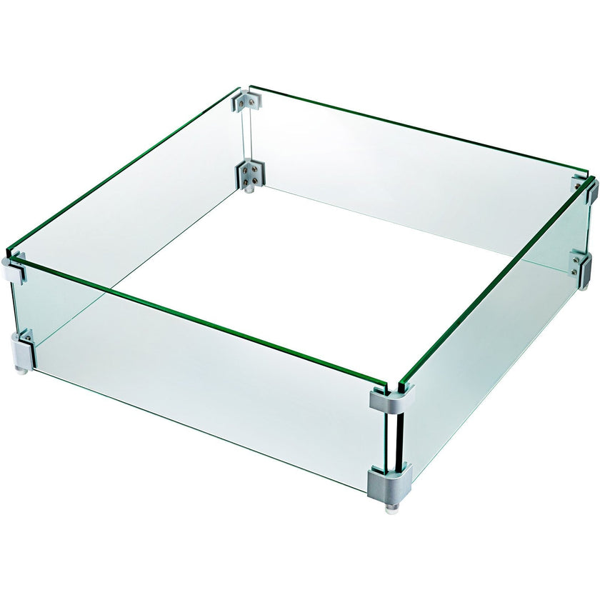 Fire Table Tempered Glass Wind Guard Fence 19