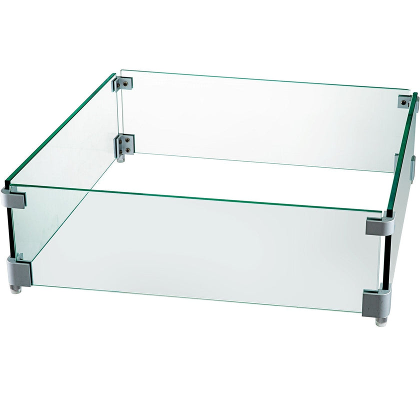 Fire Table Tempered Glass Wind Guard Fence 19