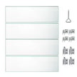 Fire Table Tempered Glass Wind Guard Fence 19
